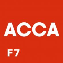 ACCA F7. Financial reporting