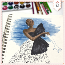 Курс Fashion Illustration. Рисование новой модели, образа на бумаге