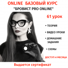 Бровист PRO ONLINE - Онлайн курс 61 урок (в записи)